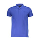 Cavalli Class Blue Cotton Polo Shirt Mens T-Shirt
