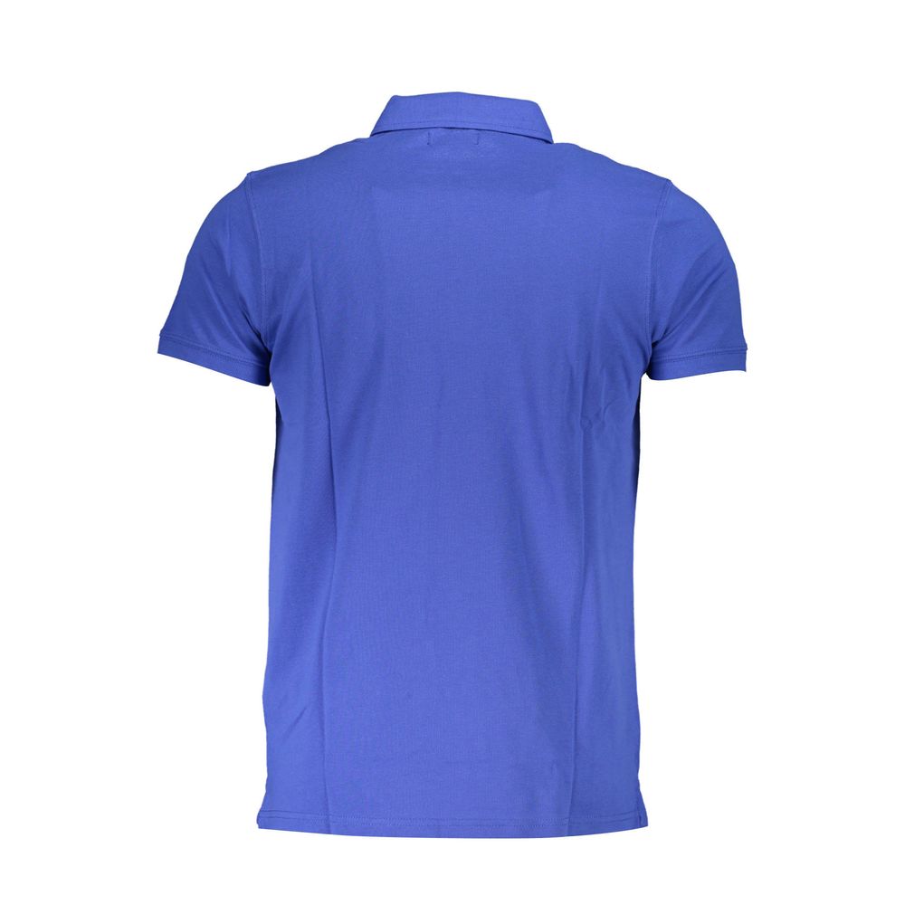 Cavalli Class Blue Cotton Polo Shirt Mens T-Shirt