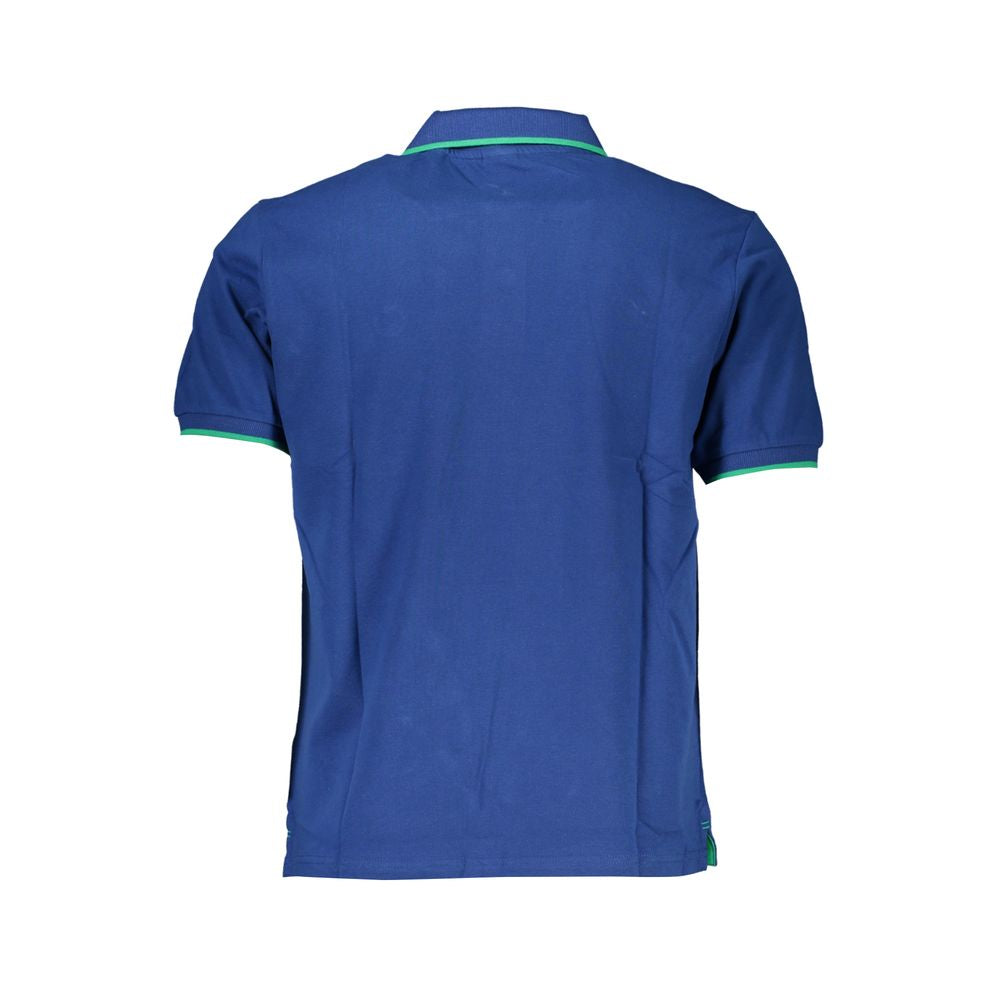 North Sails Blue Cotton Men Polo Shirt