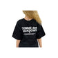 Comme Des Fuckdown Black Cotton Women T-Shirt