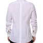 Dolce & Gabbana White Cotton GOLD Dress Formal Shirt