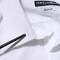 Dolce & Gabbana White Cotton GOLD Dress Formal Shirt