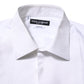 Dolce & Gabbana White Bib Cotton Poplin GOLD Formal Shirt