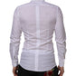 Dolce & Gabbana White Cotton GOLD Long Sleeves Formal Shirt