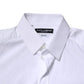 Dolce & Gabbana White Cotton GOLD Long Sleeves Formal Shirt