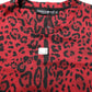 Dolce & Gabbana Red Cotton Leopard Short Sleeves T-shirt