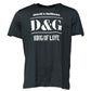 Dolce & Gabbana Black Cotton Printed Short Sleeves T-shirt