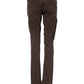 CYCLE Brown Cotton Low Waist Skinny Casual Jeans