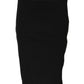 GF Ferre Black Polyester Pencil Cut Knee Length Skirt