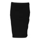 GF Ferre Black Polyester Pencil Cut Knee Length Skirt