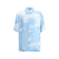 Moschino Light Blue Silk Pattern Shirt