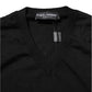 Dolce & Gabbana Black Cashmere Crewneck Men Pullover Sweater