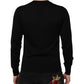 Dolce & Gabbana Black Cashmere Crewneck Men Pullover Sweater