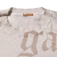 John Galliano Beige Printed Logo Roundneck Long Sleeves Men Sweater