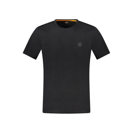 Hugo Boss Black Cotton T-Shirt Mens T-Shirt