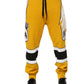 Dolce & Gabbana Yellow Cotton Printed Sweatpants Jogger Pants