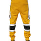 Dolce & Gabbana Yellow Cotton Printed Sweatpants Jogger Pants
