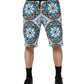 Dolce & Gabbana Multicolor Cotton Maiolica Print Bermuda Shorts