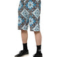 Dolce & Gabbana Multicolor Cotton Maiolica Print Bermuda Shorts