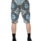 Dolce & Gabbana Multicolor Cotton Maiolica Print Bermuda Shorts