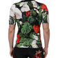 Dolce & Gabbana Multicolor Floral Silk Collared Polo T-shirt