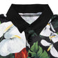 Dolce & Gabbana Multicolor Floral Silk Collared Polo T-shirt