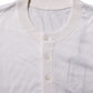 Dolce & Gabbana White Silk Short Sleeves Men Henley T-shirt