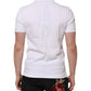 Dolce & Gabbana White Logo Short Sleeve Collared Polo T-shirt