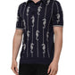 Dolce & Gabbana Dark Blue Sea Horse Collared Polo T-shirt