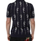 Dolce & Gabbana Dark Blue Sea Horse Collared Polo T-shirt