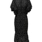 Dolce & Gabbana Black White Lace Polka Dot Chiffon Dress