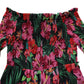Patrizia Pepe Multicolor Floral Print Overall Jumpsuit Dress