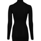 Dolce & Gabbana Black Long Sleeves Turtle Neck Mini Dress