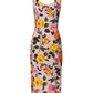 Dolce & Gabbana Multicolor Floral Knee Length Sheath Dress