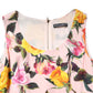 Dolce & Gabbana Multicolor Floral Knee Length Sheath Dress