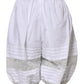 Dolce & Gabbana White Lace Paneled Cotton High Waisted Shorts