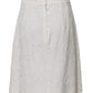 Dolce & Gabbana White Floral Brocade A-line High Waist Skirt
