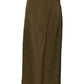 Jil Sander Olive Green Viscose A-line High Waist Midi Skirt
