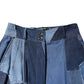 Dolce & Gabbana Blue Denim Long Maxi Patchwork Cotton Skirt