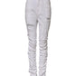 Dolce & Gabbana White Tattered Cotton High Waist Denim Jeans