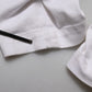 Dolce & Gabbana White Tattered Cotton High Waist Denim Jeans