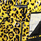 Dolce & Gabbana Yellow Leopard High Waist Slim Pants