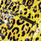 Dolce & Gabbana Yellow Leopard High Waist Slim Pants