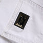 Dolce & Gabbana White Cotton High Waist Straight Denim Jeans