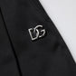 Dolce & Gabbana Black Cotton HighWaist Wide Leg Pants