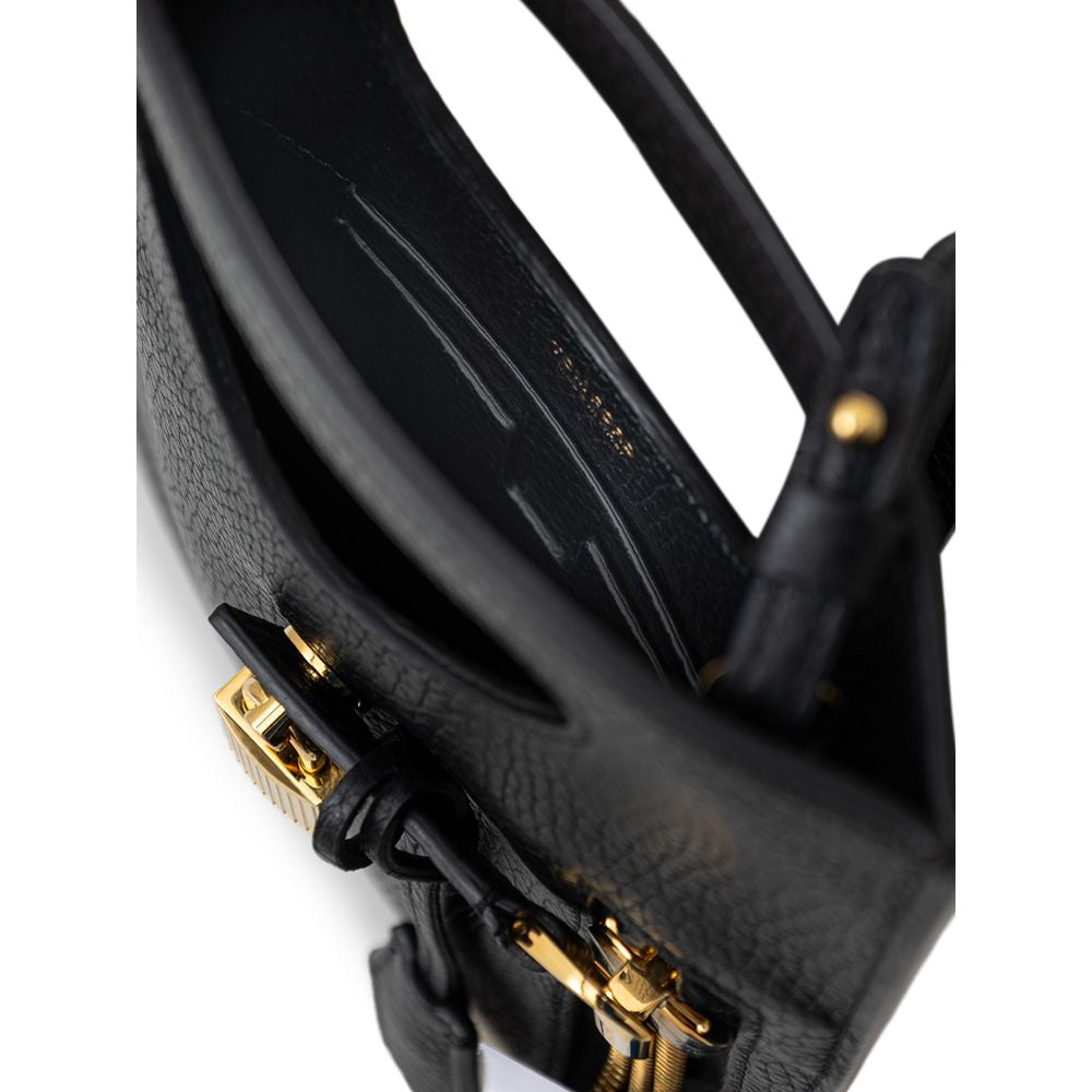 Tom Ford Black Leather Shoulder Bag Womens Shoulder Bag