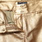 Dolce & Gabbana Metallic Gold High Waist Skinny Trouser Pants