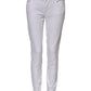 Dolce & Gabbana White Cotton Low Waist Skinny Denim Jeans