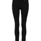 Dolce & Gabbana Black Cotton Mid Waist Skinny Denim Jeans