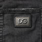 Dolce & Gabbana Black Cotton Low Waist Skinny Denim Jeans